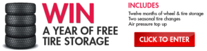 win one year of tire storage